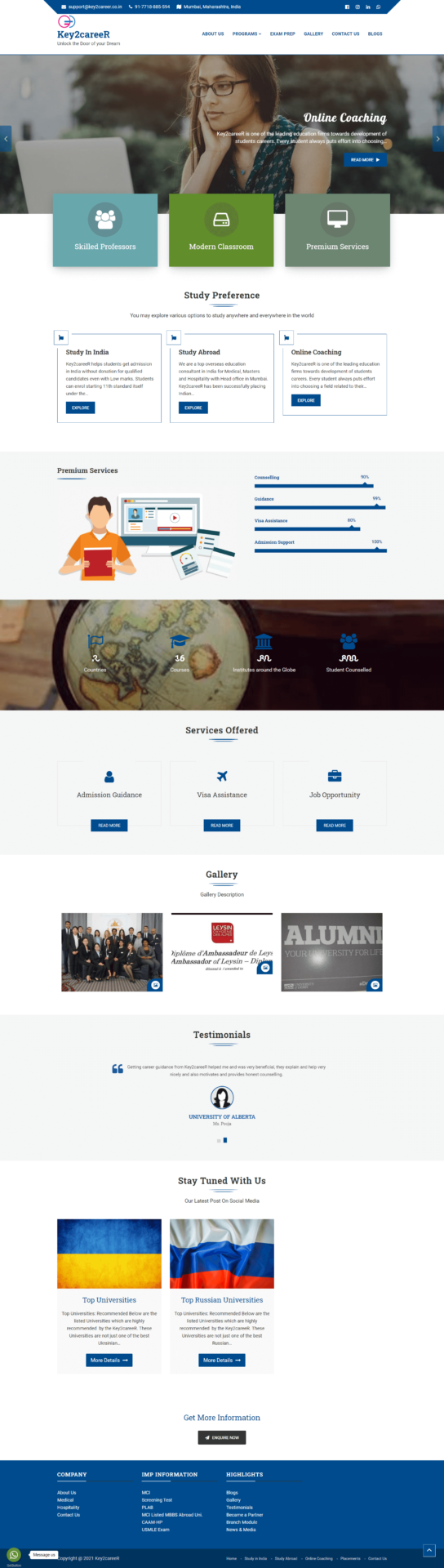 Key2careeR-Website-Homepage-Made-by-The-WebSpot(Our-Work)